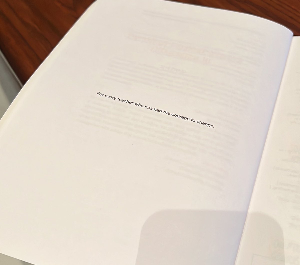These are <a href="/kimrimbey/">Kimberly Rimbey, PhD</a> 2 favorite pages in the #BuildingThinking text. Chpt5 Micro Moves &amp; dedication page - pay attention to how we ensure students keep thinking. Build awareness of what we do in the classroom &amp; having the courage to change. #BTCC23