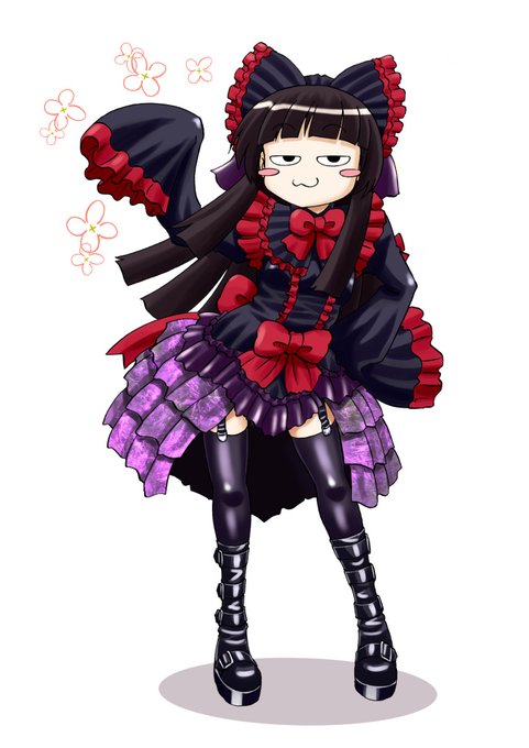 ニコ動で見かけたゆかりさんの立ち絵風ロゥリィ完成 