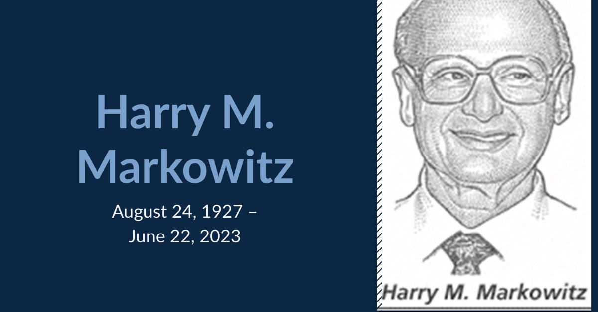 LoneStarAnalysi's tweet photo. Remembering Harry Markowitz, the genius behind Modern Portfolio Theory. 

https://t.co/Zek1QtZlEF 

#HarryMarkowitz 

@SDRoem https://t.co/vXj1ILAg7U