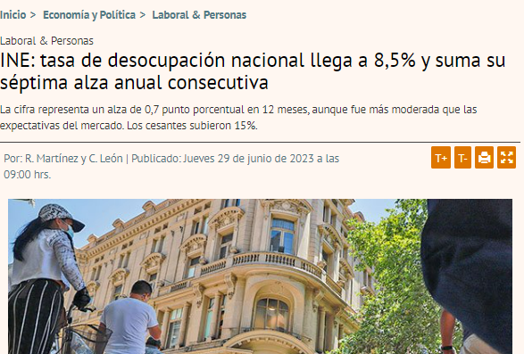 ArturoClaro's tweet photo. 1/6 #Empleo Si bien en el trimestre móvil marzo – mayo la tasa de desempleo registró la séptima alza consecutiva en términos anualizados, el mercado laboral comienza a mostrar una mayor fortaleza a la anticipada por el mercado. A pesar de las tasas altas. 

¿Pq? Doble clic 👇👇 https://t.co/DbKIZjEM2i