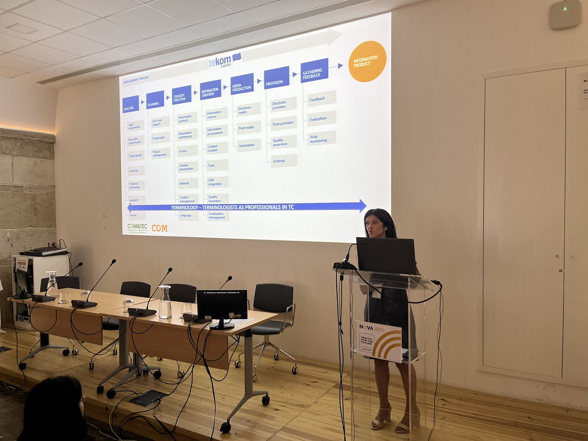 MDTT2023 (@mdtt2023) on Twitter photo Tiziana Sicilia presenting her work on How and why Terminology boosters Product Information and Technical Communication.
<a href="/COMtecnicasrl/">COMtecnica</a> Tiziana Sicilia presenting her work on How and why Terminology boosters Product Information and Technical Communication.
<a href="/COMtecnicasrl/">COMtecnica</a>