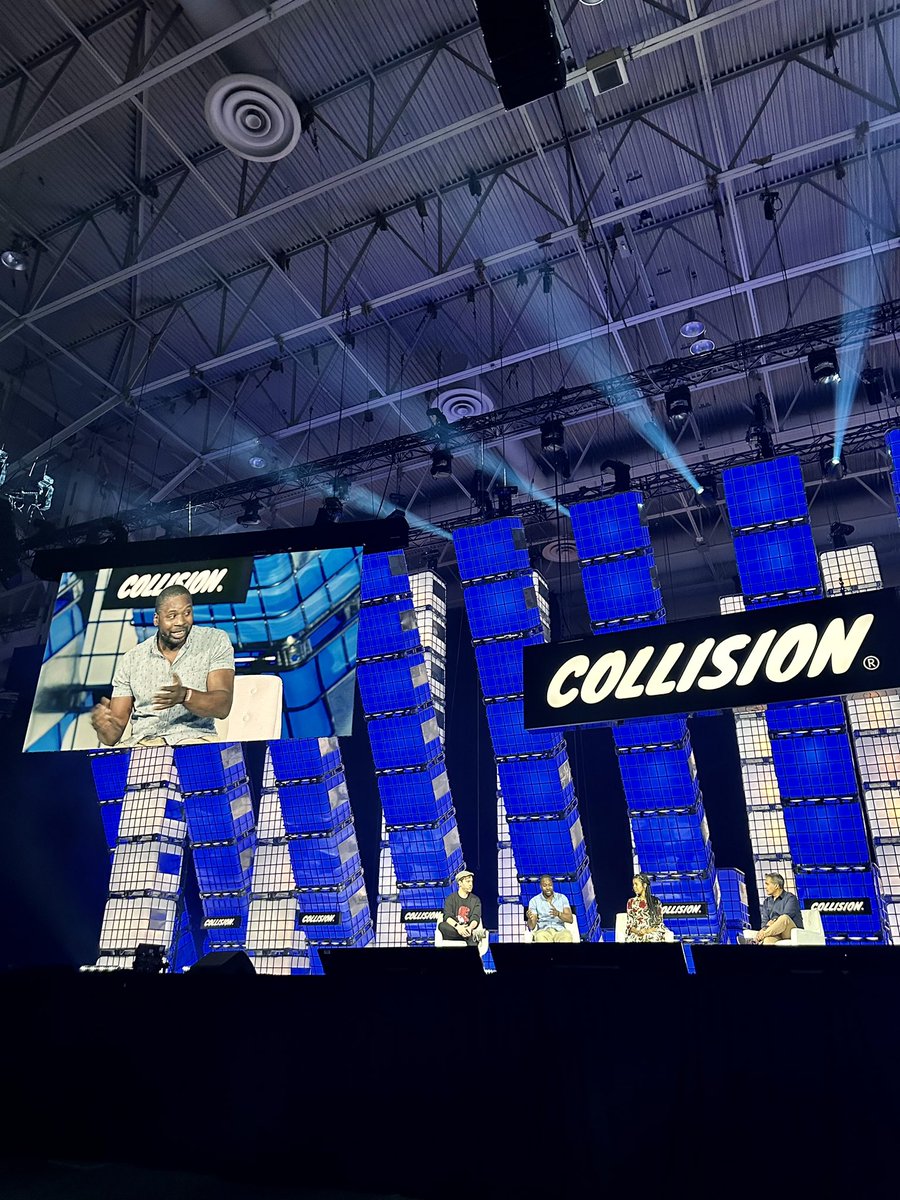 A great discussion on Centre Stage with @tron @moneytalksmel @notionport & @SunilSharmaCo #CollisionConf #Collision2023 #vantakeover