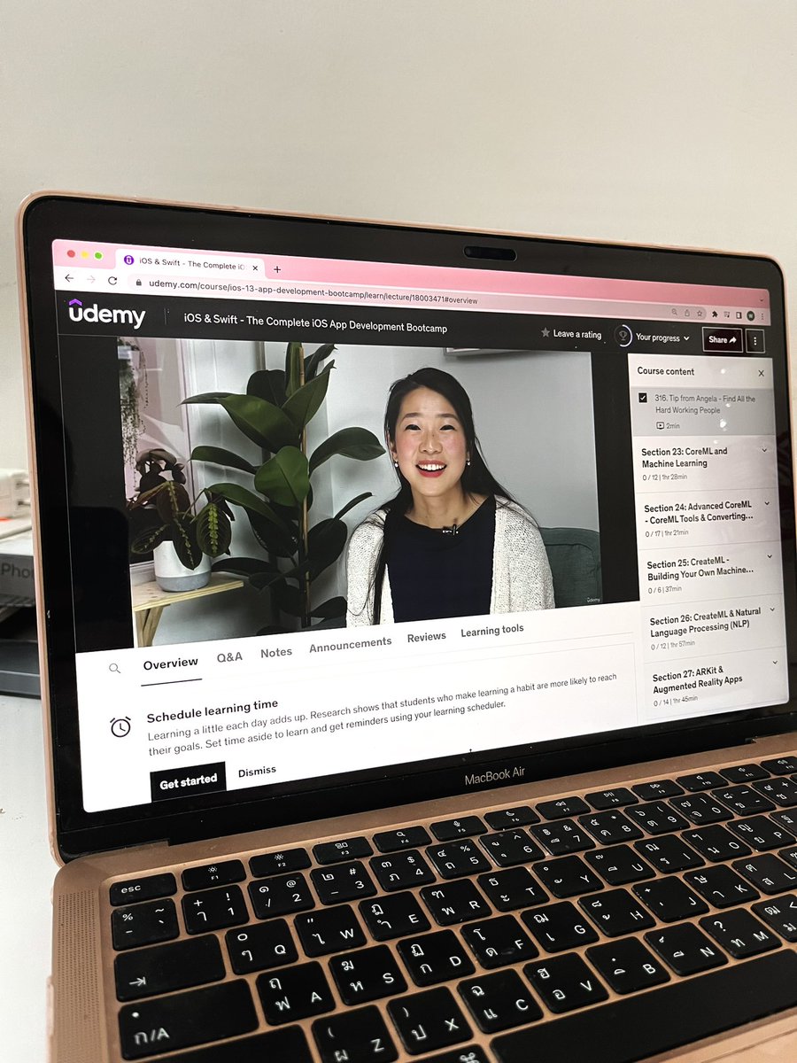 hmoo_ios's tweet image. ✔️Done 55% of the course 🚀

🥹I’ve been lazy to post my progress online these days

😖Every section is tough for me
Took so much time to finish a single section

✨Tomorrow I’ll start learning Section 23 ✌🏻

#100DaysOfCode