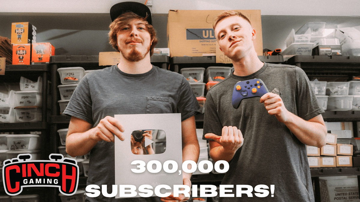 CinchGaming's tweet image. We are celebrating hitting 300,000 subscribers at Cinch! 

Like, RT, Tag a friend!

Go here to finish entering: cinchgaming.com/pages/giveaways