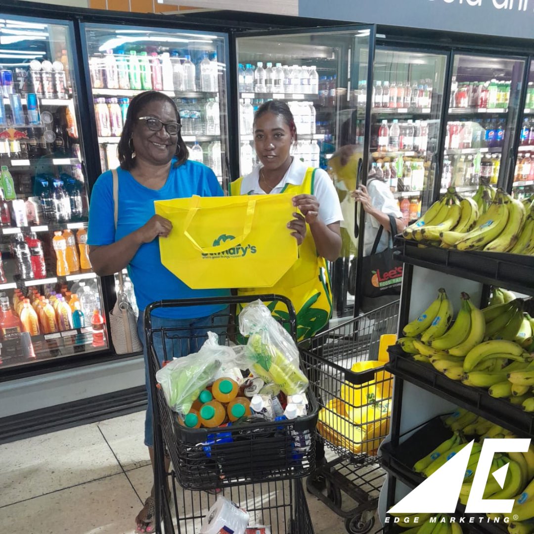 edgemarketingja's tweet photo. #Recap of our #EdgePromoters at Weekend 2 of the @jpstmarys In-Store Promotion; Buy 2 Clusters of Green or Ripe Banana for a free Tote Bag! 🍌

#EdgeMarketingJa #MarketingAgency #BrandAmbassador #Promoters #JpStMarys #StMarysBanana #Sampling #Pineapple #InStorePromotion https://t.co/3Jlaxhj2UO