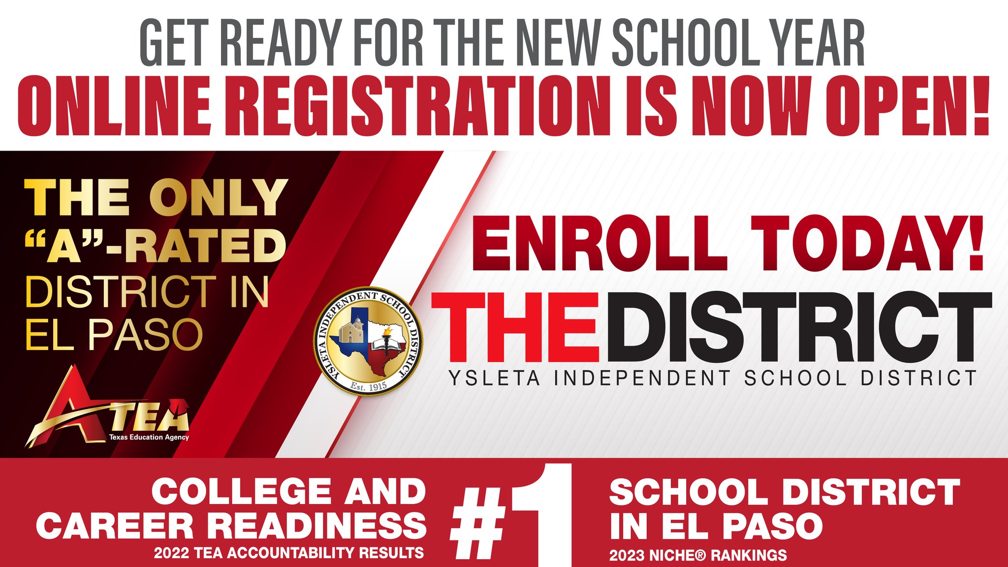 Ysleta ISD on Twitter "Enroll at THEDISTRICT today for the