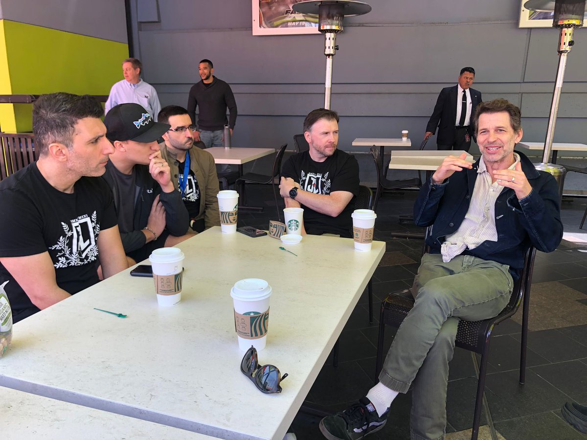 #TBT Coffee with #ZackSnyder before #ZSJL screening in #IMAX at #FullCircle