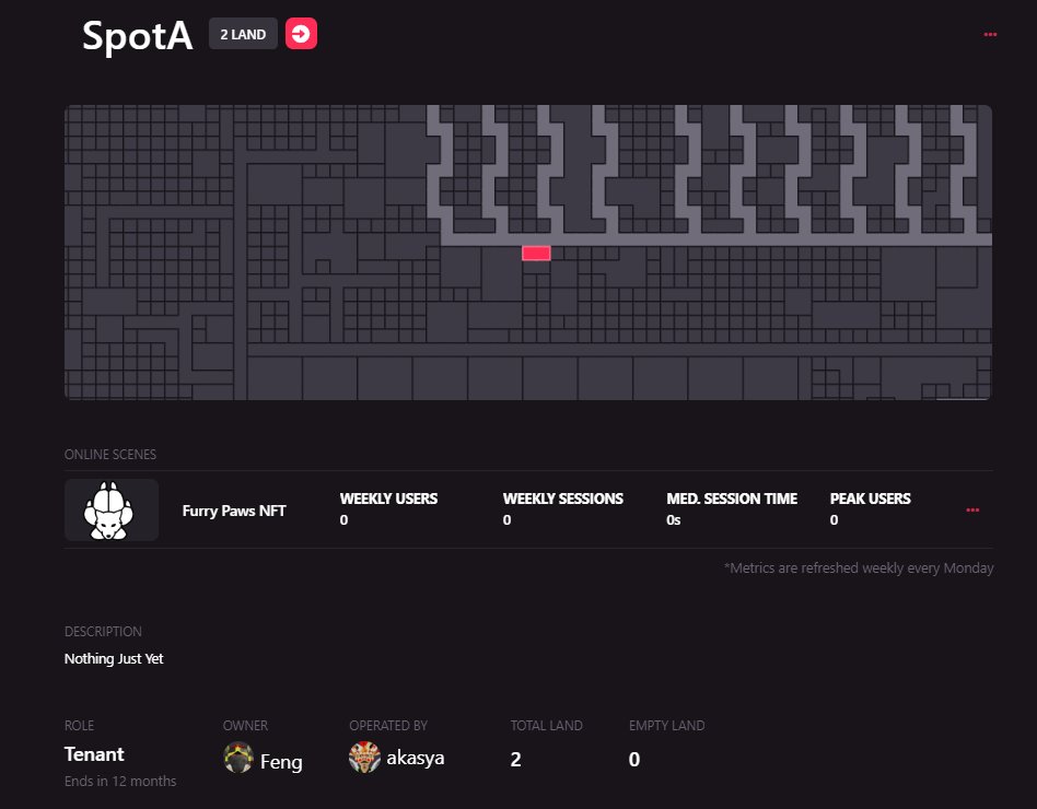 Rented this <a href="/decentraland/">Decentraland</a>  spot.
No active neighbors so discovery will be low. 
Used the earnings from rental lands to rent new lands.
Shout out to Feng whoever that is!
#web3 #metaverse #lands 

The practice goes on!!!

play.decentraland.org/?position=-50%…
