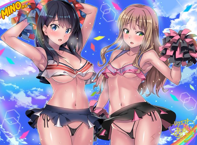 Skebにて宝多六花ちゃんと南夢芽ちゃん描かせて頂きました☺️ リクエスト誠にありがとうございました! 