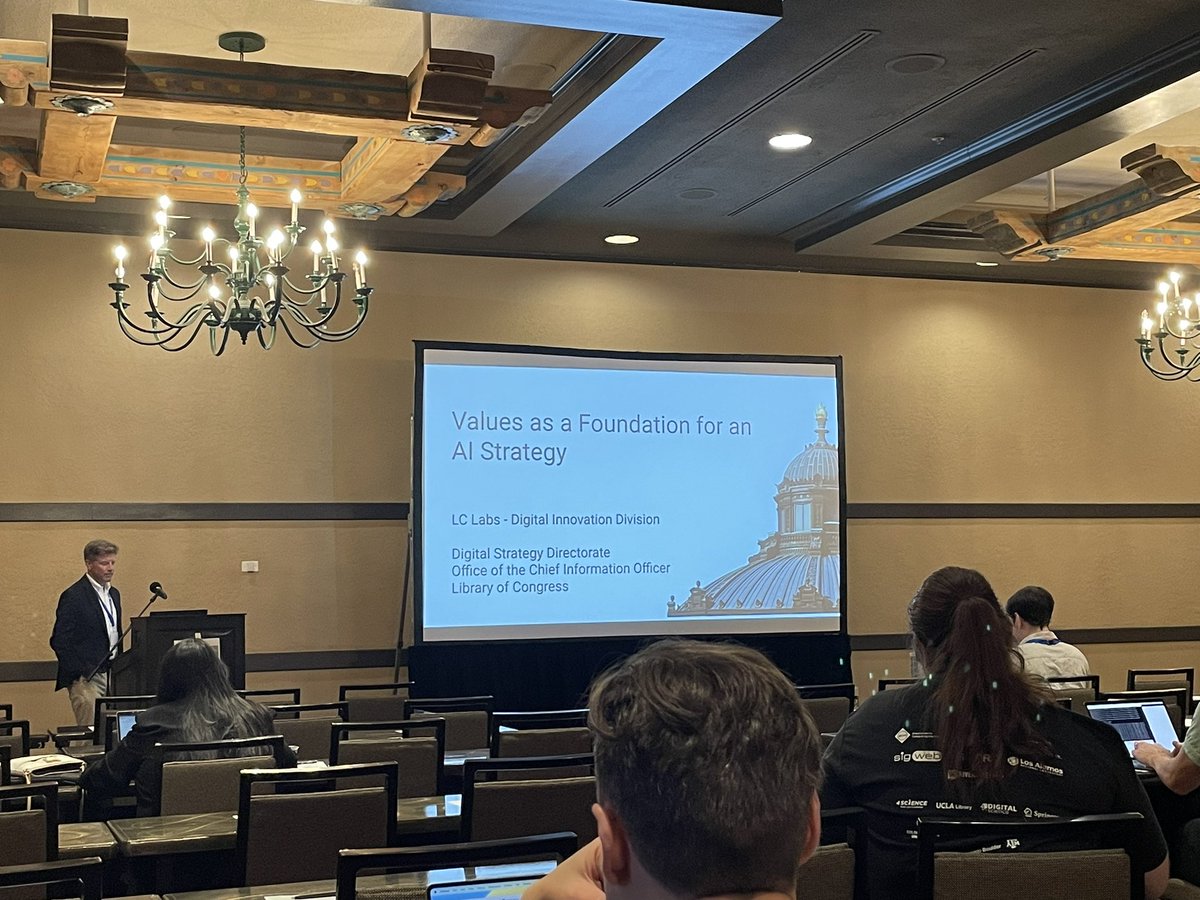 Himarsha R. Jayanetti (@himarshaj) on Twitter photo The last day of #JCDL2023 began with the panel “AI and Public Archives: Collaborative Leadership for Responsible Adoption” with esteemed panelists <a href="/sudobear/">Bill Ingram ⛵️</a>, @jillreillyjames, <a href="/rdikow/">rebecca dikow</a>, & <a href="/opba/">Abigail Potter</a>.
<a href="/JCDL2023/">JCDL2023</a> <a href="/WebSciDL/">WS-DL Group, ODU CS</a> The last day of #JCDL2023 began with the panel “AI and Public Archives: Collaborative Leadership for Responsible Adoption” with esteemed panelists <a href="/sudobear/">Bill Ingram ⛵️</a>, @jillreillyjames, <a href="/rdikow/">rebecca dikow</a>, & <a href="/opba/">Abigail Potter</a>.
<a href="/JCDL2023/">JCDL2023</a> <a href="/WebSciDL/">WS-DL Group, ODU CS</a>
