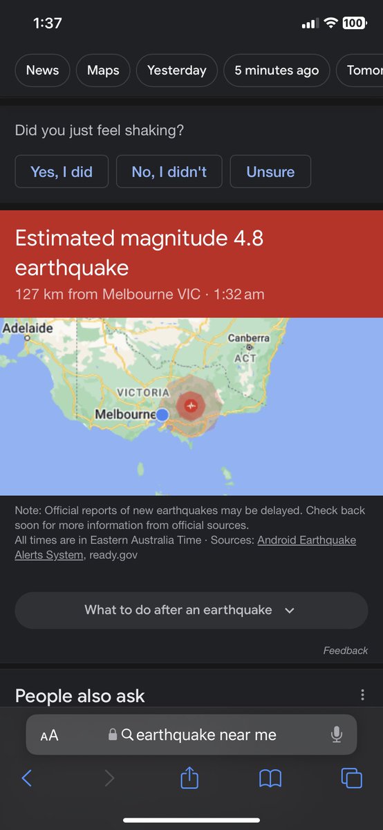 KayBrady22's tweet photo. Well shit i thought i had too much to drink 😂 #earthquake https://t.co/3aDXfpbDOI