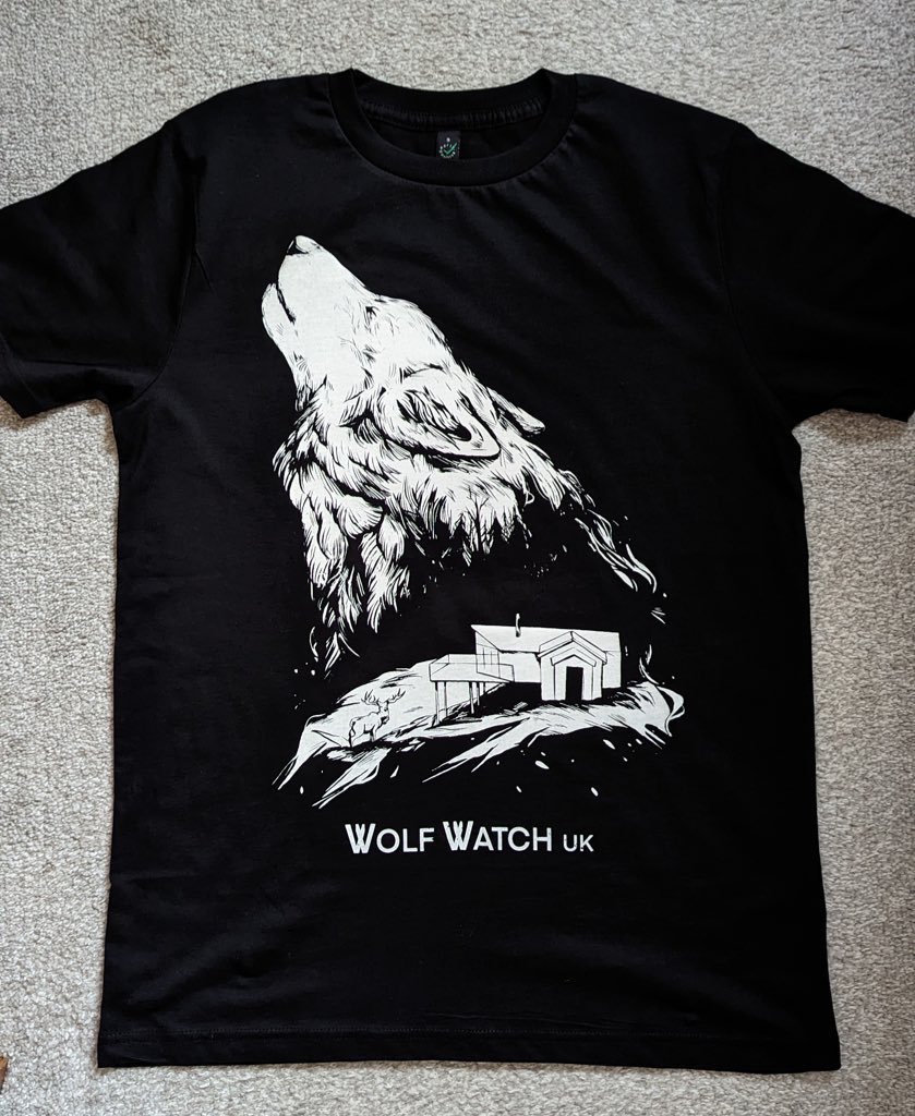 WolfWatch_UK's tweet photo. We are happy to announce that our 2023 Wolf Watch UK shirt is now on our shop! UK shipping only and this is included in the price! This tee was designed by our volunteer Michelle/WOLFSKULLJACK https://t.co/jNZxwzW3c5 https://t.co/jHjaHoRsOZ