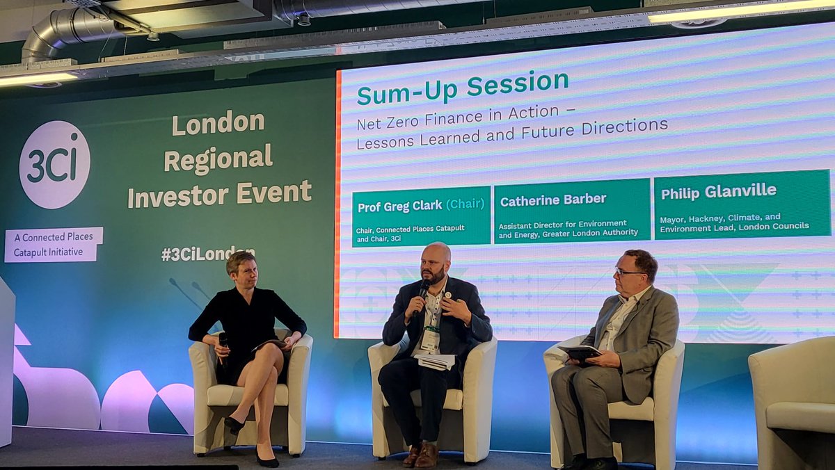 It's been a brilliant day at #3CiLondon, we're rounding it off with @PhilipGlanville and Catherine Barber discussing where we go next and how we make the case to government delivering practical projects.

Read more on 3Ci👉3ci.org.uk