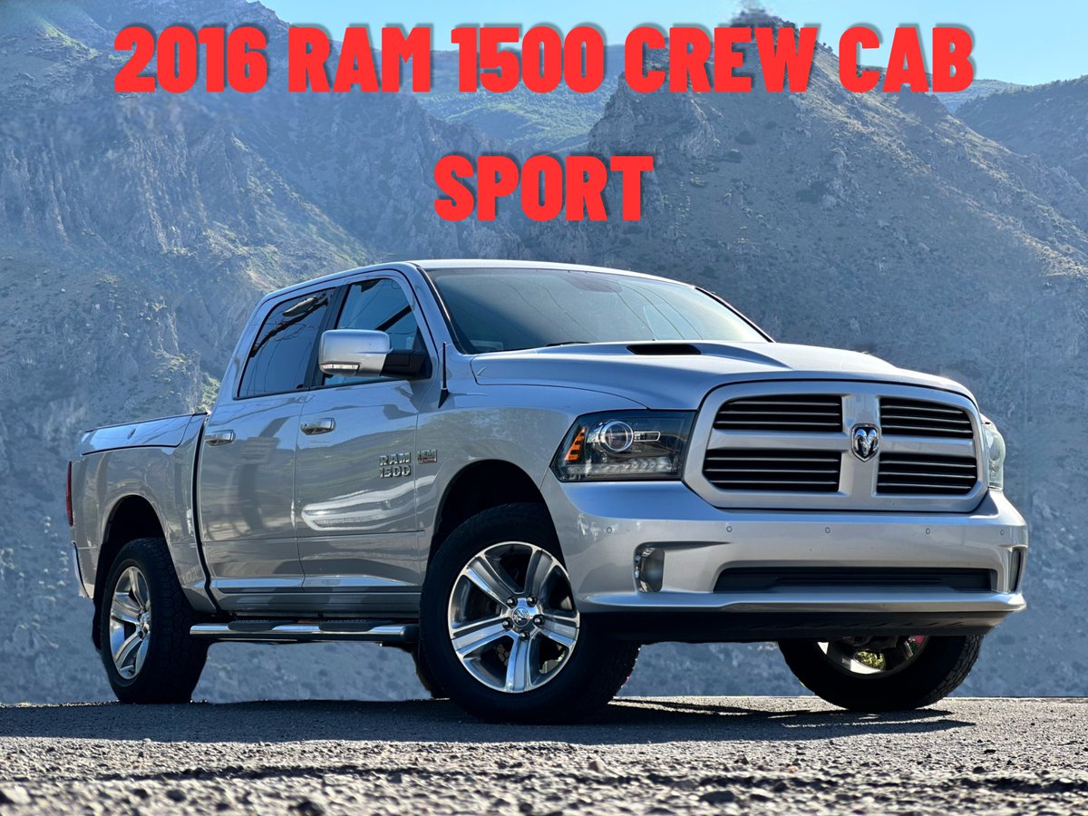 Unleash power and style with the 2016 RAM 1500 Sport. A true powerhouse on wheels. #RAM1500 #PowerfulTruck #StyleandPerformance