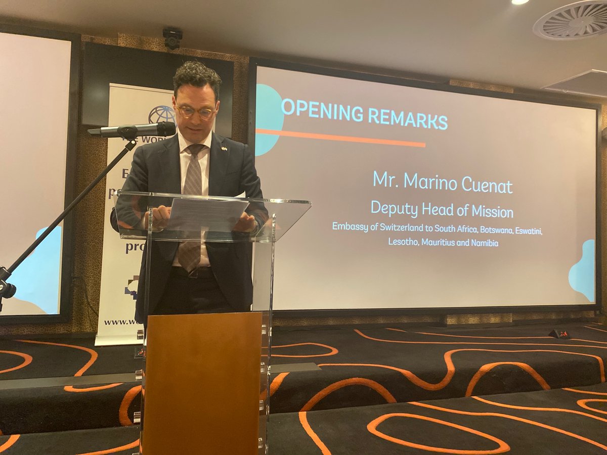 bridge_portal's tweet image. Mr Cuenat speaking on the SA Swiss relations on Fintech. 

#FintechChallenge 
@dsigovza @WorldBank @DSBD_SA