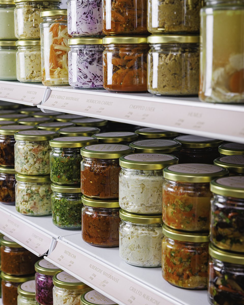 AyeletsCatering's tweet photo. Salads, dips, preserves, soups… These jars contain all the ingredients to an unforgettable feast! 👌 #KosherKitchen #IsraeliRecipes https://t.co/uVL4ZIx6Iq