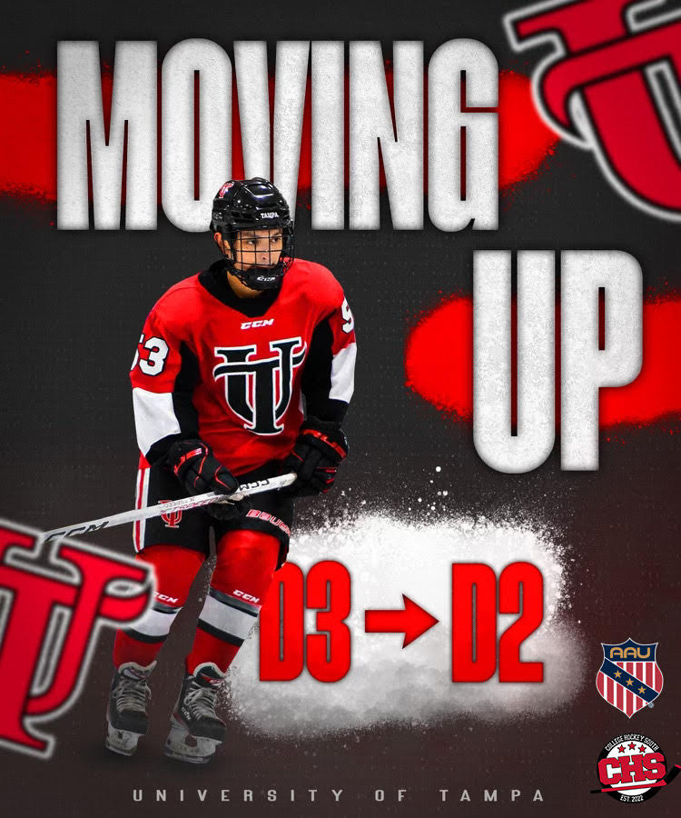 UTampaD3Hockey's tweet photo. WE ARE MOVING UP.
Effective as of the 2023-24 season, we will be participating in Division II of @AAU_collegehockey. We will remain in the @collegehkysouth as members of the Division II South Division. Schedule and more to come.
#UTpuck | #SpartanCountry https://t.co/etwIJoQwx5