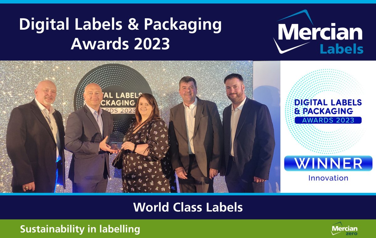 MercianLabels's tweet photo. Mercian Labels are delighted to have won the Innovation category in this year’s Digital Labels & Packaging Awards for our ‘Lights Out’ Automation which revolutionises the way we produce labels.
#Labels #Awards #Winners #Innovation #DLPAwards #CelebratingSuccess https://t.co/5Jr8BXLLXB