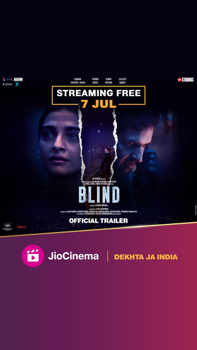 One more disaster movie coming on @JioCinema @jiostudios #Blind #SonamKapoor