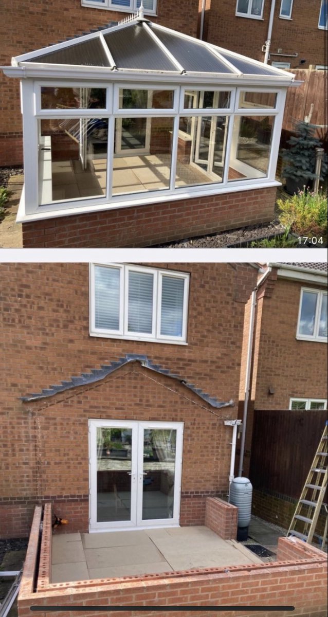 Smartglazeuk's tweet photo. BEFORE &amp; AFTER WARMER ROOF TRANSFORMATION IS AWSOME ! https://t.co/ZgXPViJUfS