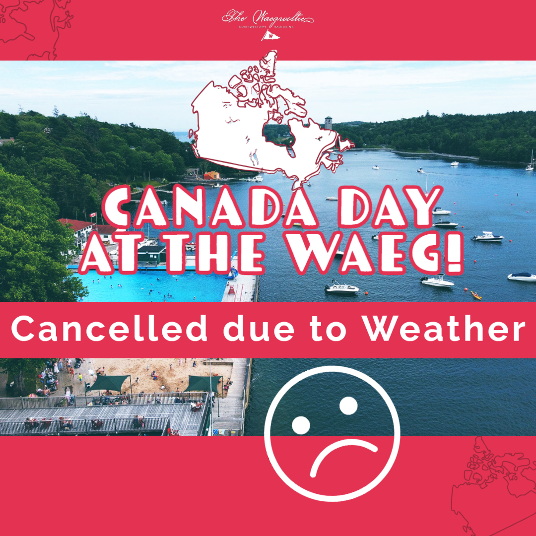 You know the weather is bad when the rain days are rainy; it's pretty clear that we will, unfortunately, need to cancel the planned Canada Day activities at the Waeg  **woomp woomp sad patriotic noises 😔** 

We hope you enjoy the long weekend, though!