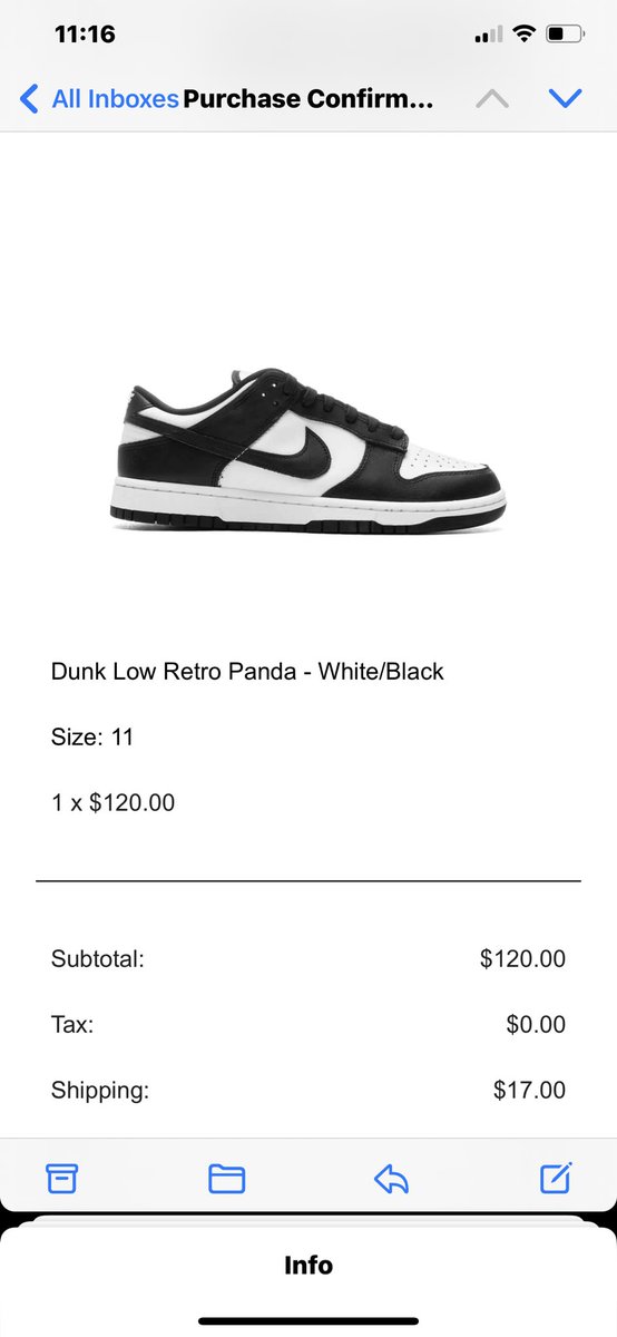 OGP23x's tweet photo. @SOLELINKS Finally got a pair after years of raffles &amp; missed drops 💀 https://t.co/rfga6SXXKb