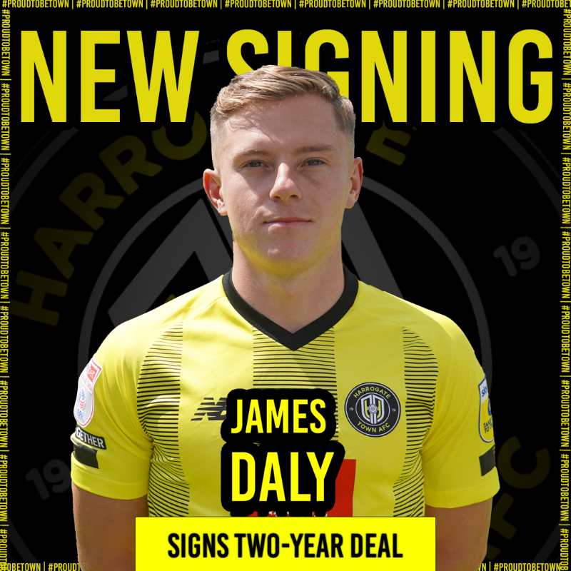 HarrogateTown's tweet photo. Welcome to Town, James Daly ✍

#ProudToBeTown