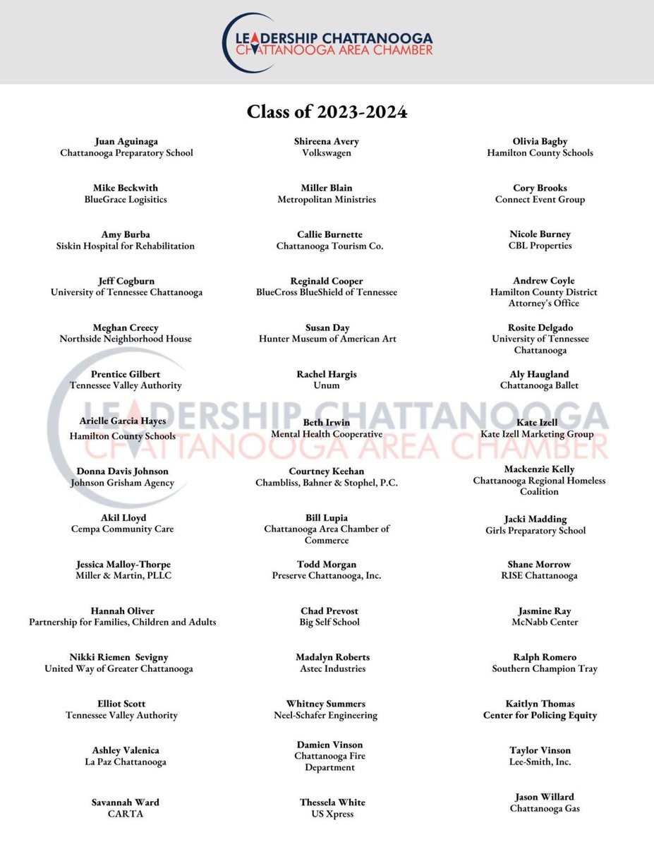 Exciting news to announce! 🚨❤️💙 #leadershipchattanooga