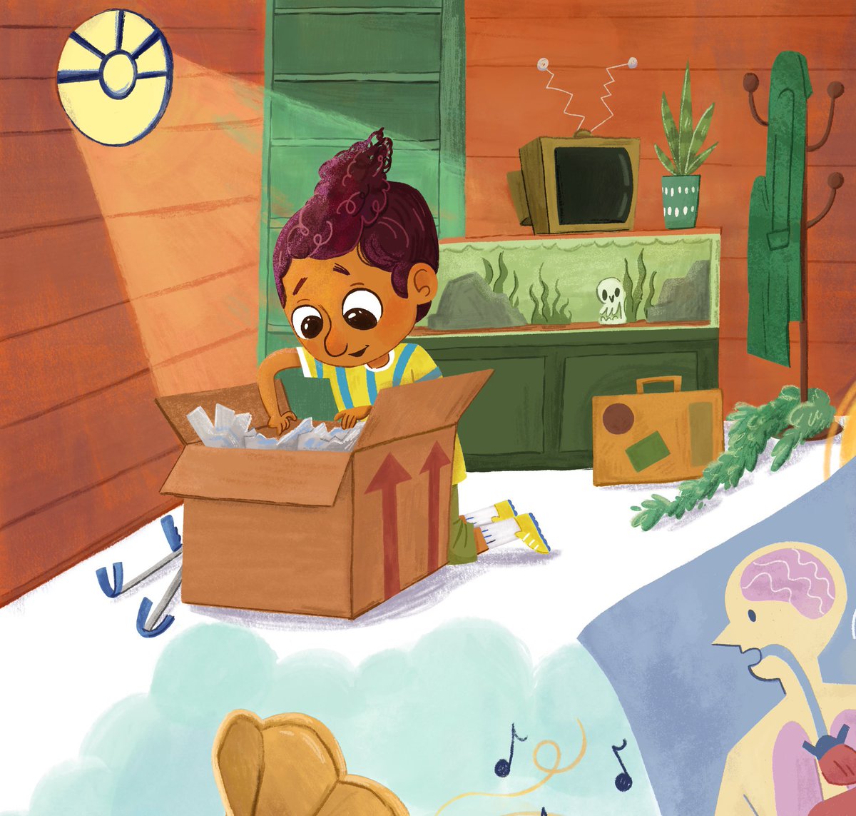 Finding hidden treasures in the attic! #kidlit #kidlitart