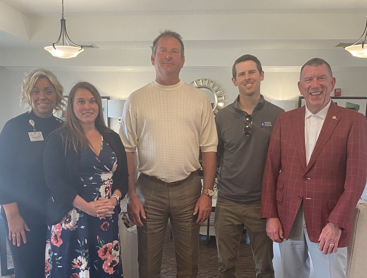 WMBHoosier's tweet photo. Thanks to Holly Snyder and the team at Homewood Health Campus in Lebanon for a outstanding visit with Rep Mark Genda.  Residents and employees were stopping him as he’s so well known.  A big advocate for our industry. https://t.co/rfBnzlCSZl