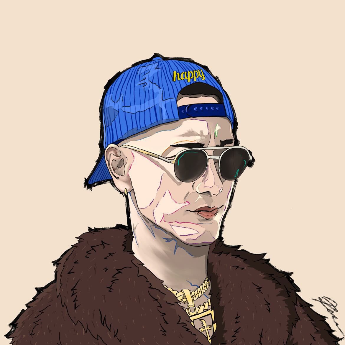 There’s a reason ppl call me the RYG Man.  Now say it back and call me the RYG Man! RYG= Rose &amp; Yellow Gold. 

Yes, I really do wear a lot of gold chains stacked together IRL. That’s why I bought this <a href="/y00tsNFT/">y00ts</a> 

Thanks <a href="/nicholasyu35/">PeePeePeace✍🏼 00</a> for the fan art! Appreciate it!