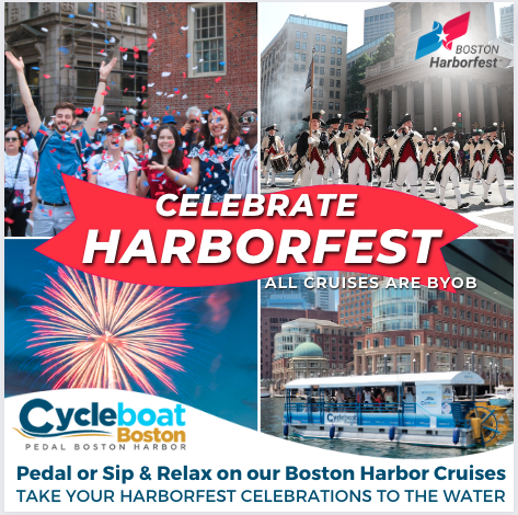 July 4th is always big here &amp; <a href="/BOSHarborfest/">Boston Harborfest</a> is here! Make time for a <a href="/CycleboatBoston/">CycleboatBoston</a> cruise. Weekday cruises = big savings, seats are filling fast. Remember, it might be one if by land, but it's always two by sea! 
Book👉 cycleboatboston.com
<a href="/MeetBostonUSA/">Meet Boston</a> <a href="/ConciergeBoston/">Adam Castiglioni</a>