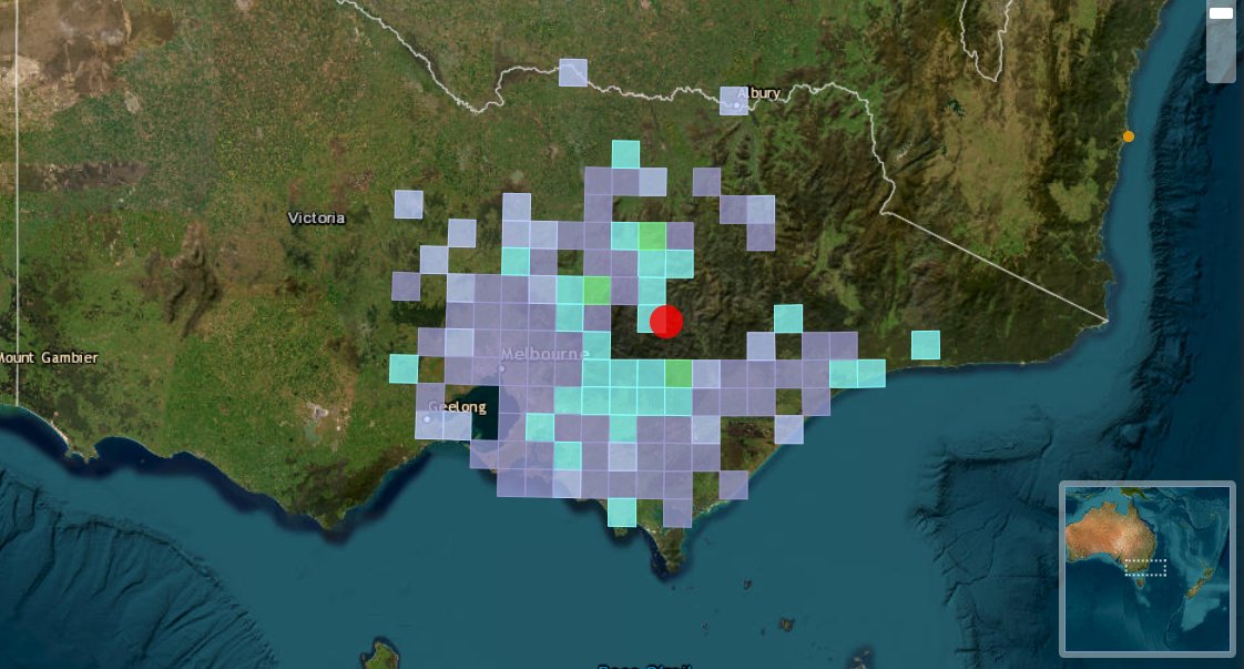 At 1.32am, we detected a 4.6 magnitude earthquake near Rawson, Victoria. We've had more than 5,500 felt reports so far. If you felt it, please report it here: bit.ly/4454CK1