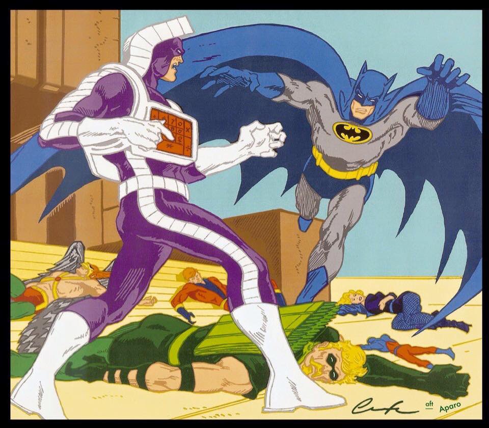 ChuckBrouilette's tweet photo. #OnThisDay in 1976 #TheCalculator debuted in #DetectiveComics #463 via #TheAnswerMan #BobRozakis punchingKeys@ #TheAtom #RayPalmerโs associate #inventorOfAnEarthquakePoweredDevice movesOnOverCourseONextFewIssues2 #BlackCanary #ElongatedMan #GreenArrow #Hawkman & #Batman bigFinale https://t.co/eLnWYau1pg
