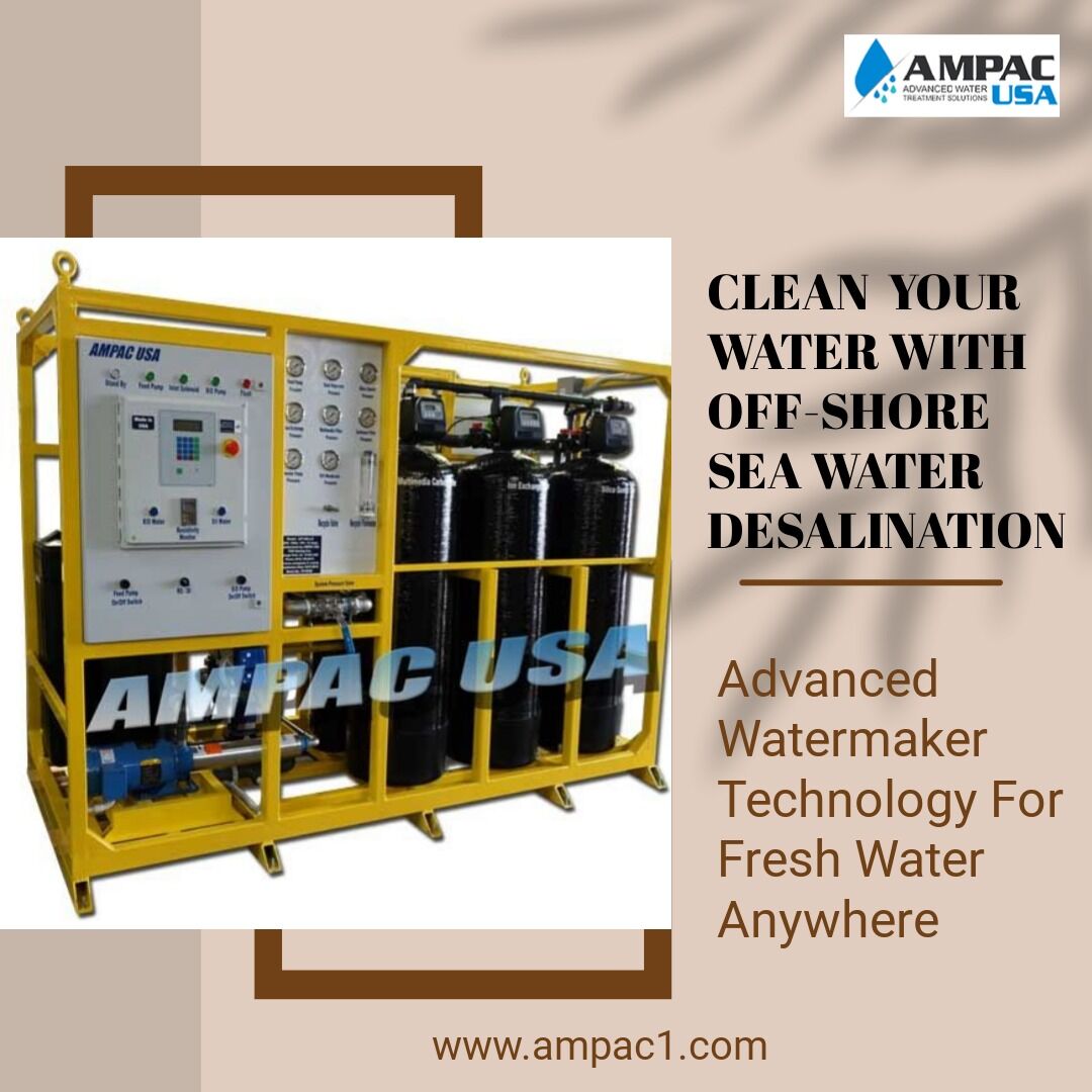 ampacusa's tweet image. Turning sea into sips! #AMPACUSA's Off-Shore Sea Water Desalination Watermaker brings fresh, potable water to offshore locations. Ideal for oil rigs, vessels, and remote islands. 
Visit us: bit.ly/3qYLY7W
#Desalination #Watermaker #seawaterdesalination