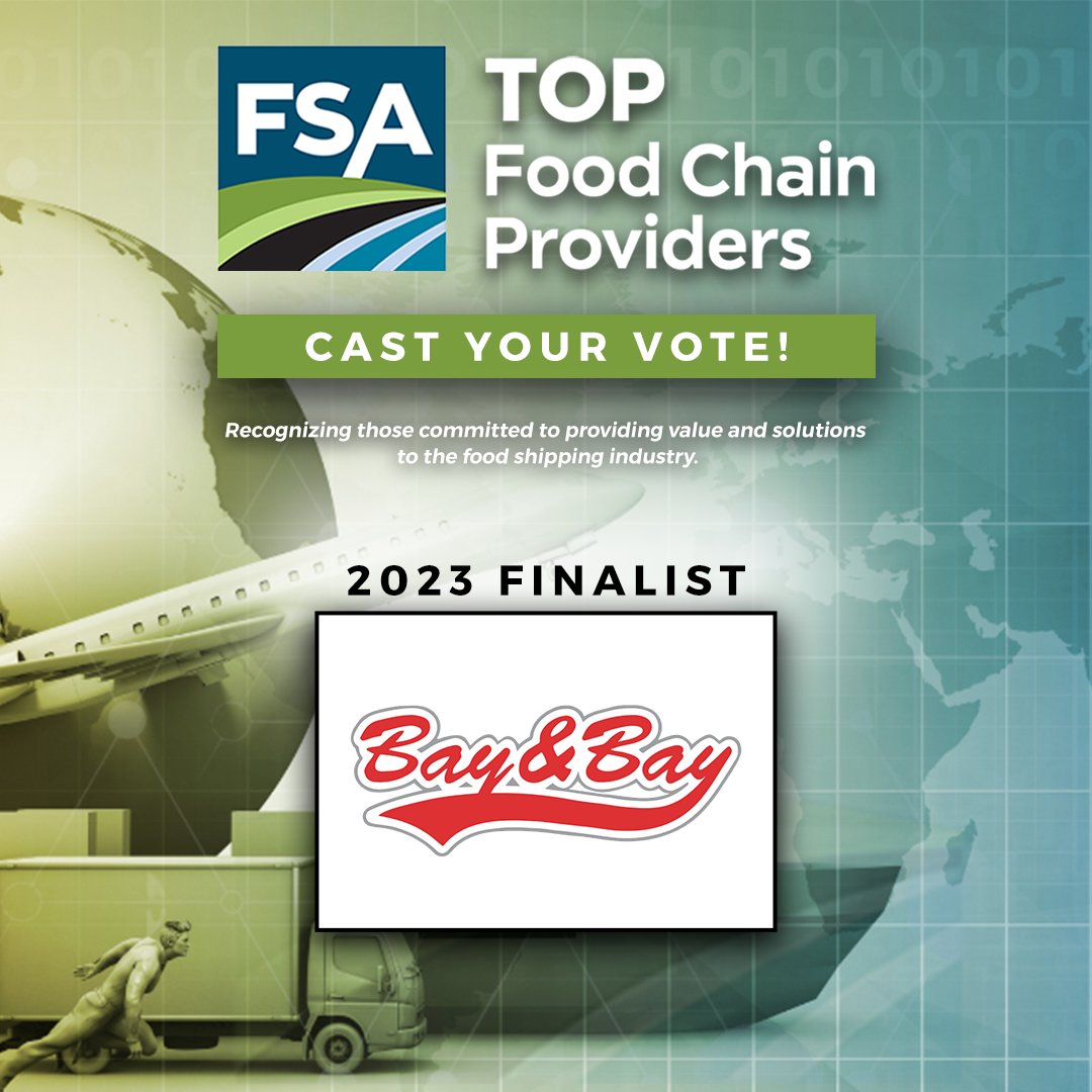 We are thrilled to announce that Bay &amp; Bay has been nominated as a Top Food Chain Provider for 2023. This nomination is a testament to our commitment to excellence in serving the food and beverage industry. Cast your vote for Bay &amp; Bay at the link below!
foodshippers.org/top-food-chain…