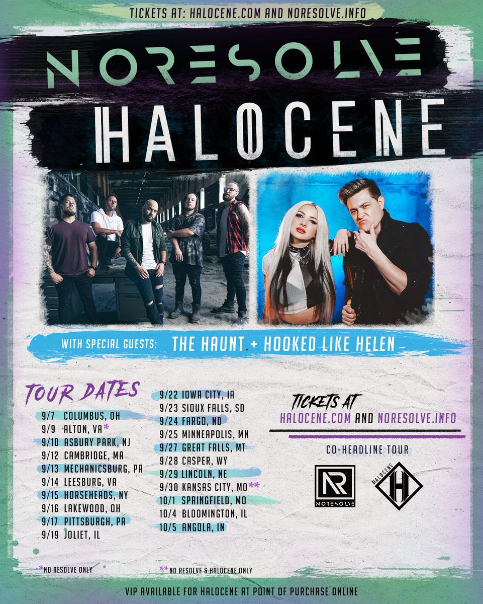 Excited to announce we are heading out in the fall with our friends in <a href="/Halocene/">Halocene</a>!
WSG: The Haunt, &amp; Hooked Like Helen 
Tickets on sale tomorrow! 10am local time