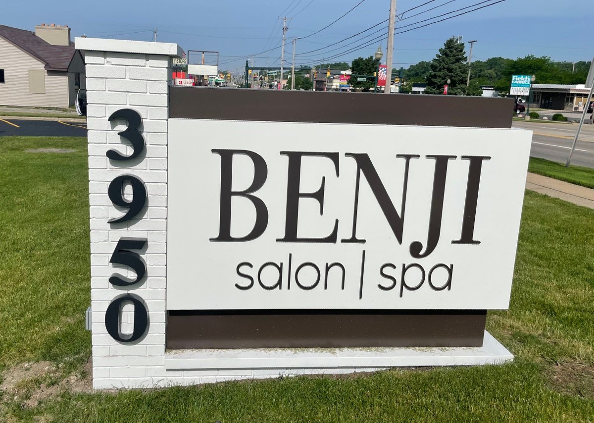 metrosignsal's tweet photo. #TBT to when we #fabricated and #installed a #signpackage at #BenjiSalon &amp; #Spa located on Lake Michigan Dr. Stay #summer ready with Benji Salon &amp; Spa! See all the services they offer on their website: https://t.co/J3eX6v8niO

#MetroSigns #monumentsign #interior #exterior https://t.co/B4SYVo54rb