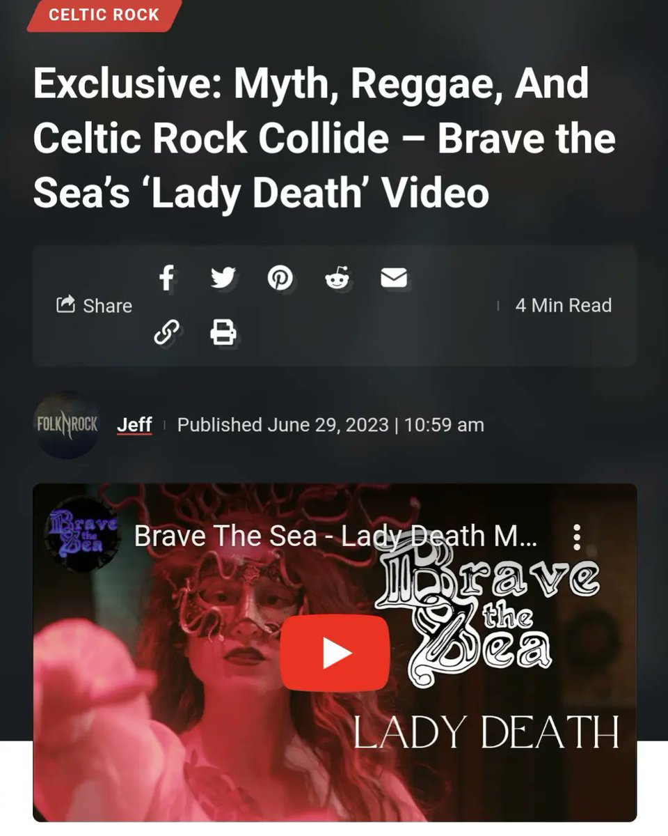 New music video for Lady Death feat <a href="/kayladixon1/">Kayla Dixon</a> over at <a href="/FolkNMetal/">Folk N Rock</a> ! 

folknrock.com/exclusive/excl…