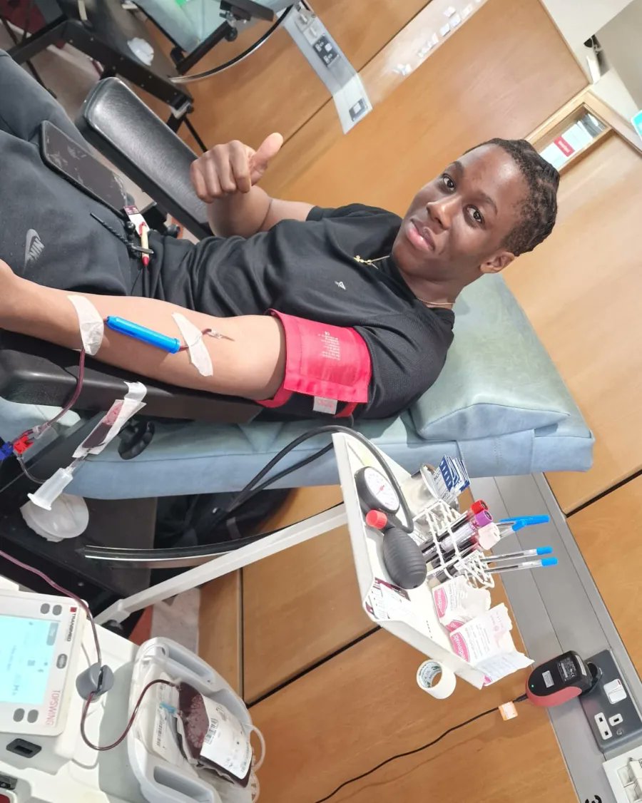 O YES! Our first official blood donation from one of our very own Irish-born son of the Island from #African #Heritage donating his first unit of blood today Thank you IBTS team @Giveblood_ie for making this a success👏🏾. #redcells4sickle #changetherecords #giveblood #savelives
