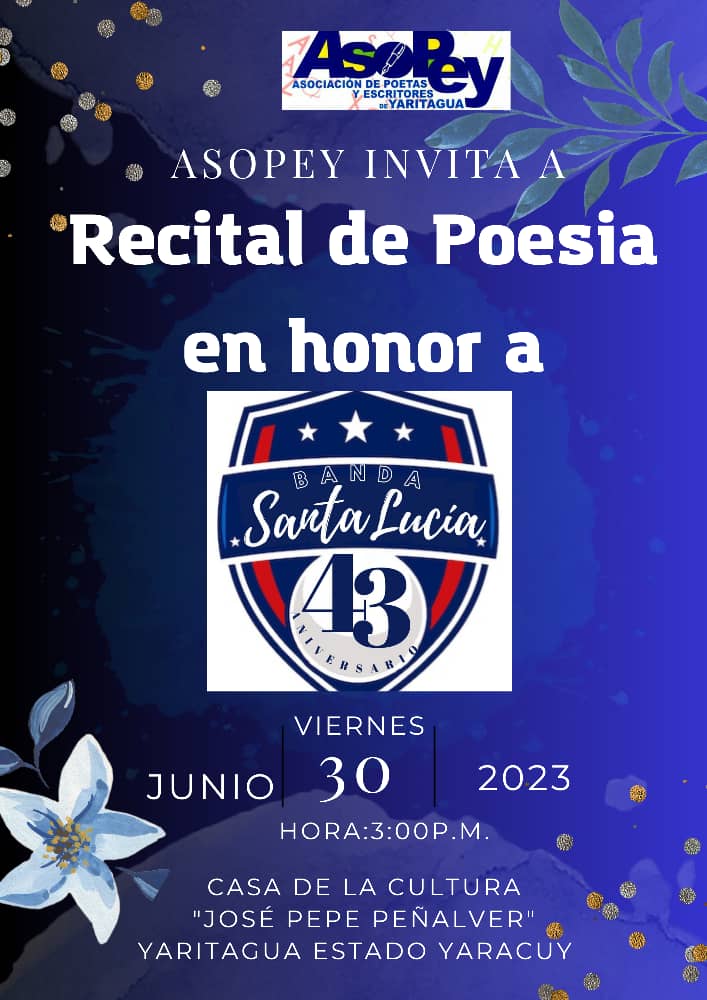 Ventanalyaritag's tweet photo. Recital de Poesía en honor a la Banda Show Santa Lucía por su aniversario número 43.

#aniversario43 #bandasantalucia  #patrimonio  #MostrandoLoQueSomos #mostrandolonuestro #voyatiyaritagua #ventanalyaritagueno #yaritagua #yaracuy #patrimonio #venezuela #venezuelalibre https://t.co/7y2WSlAFmU