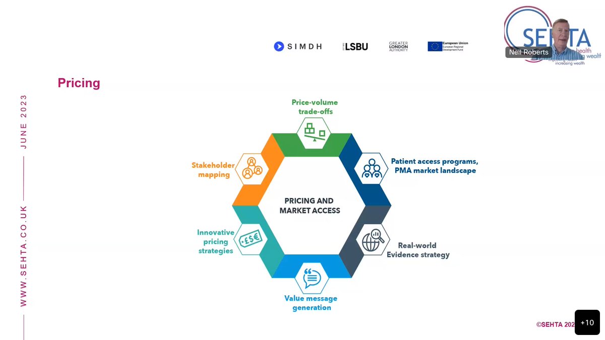 SEHTA_UK's tweet photo. @SEHTA_UK delivered it's final webinar session to Cohort 5 of @LSBU @SBILondon #SimDH #mentoring prog this week on Consolidating Learnings &amp; Market Access Strategy for #digitalhealth tech with @sehtaceo concluding 5 months of workshops and 1-1 consultancy sessions for #startups https://t.co/zDROXc5Bl3