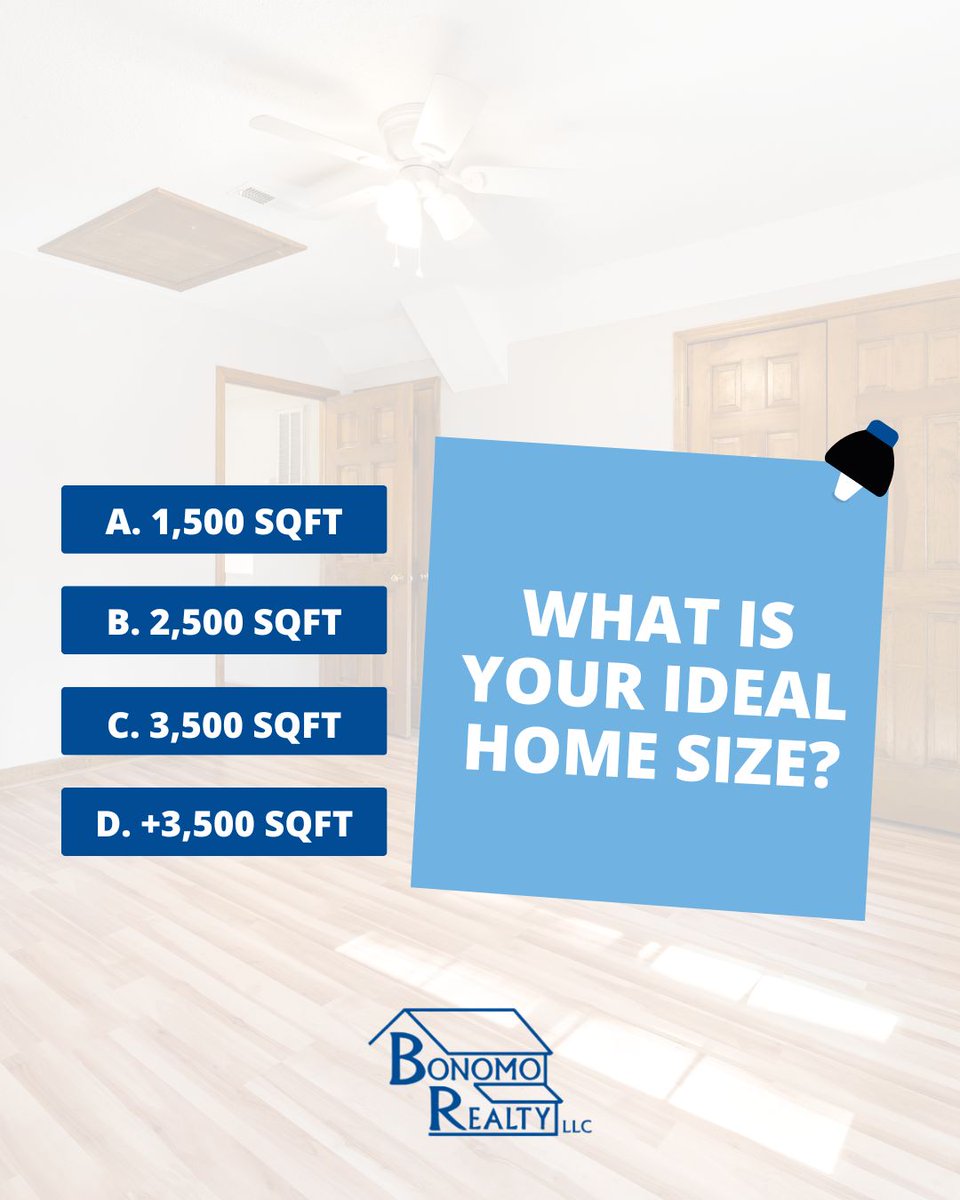 Bonomo_Realty's tweet photo. Everyone's ideal home size is different, and we want to know yours! Whether you prefer cozy cottages or spacious estates, share your thoughts in the comments below. 🏠💭⬇️

Bonomo Realty Group
📞727-733-3777
🌐 https://t.co/ZxGehy7N0y

#clearwaterfl #bonomorealty https://t.co/f3rt8cqtU4