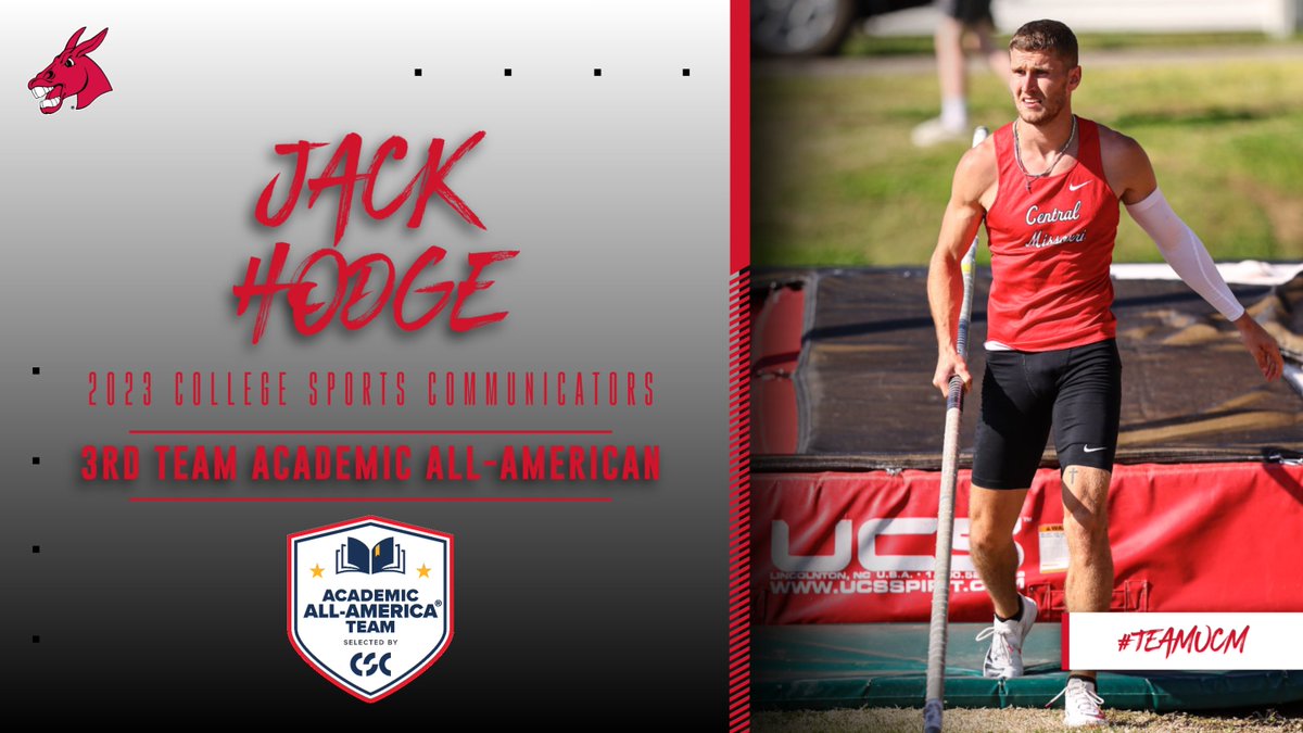 Congratulations to Jack Hodge on earning <a href="/CollSportsComm/">College Sports Communicators</a> Third Team Academic All-America honors for 2022-23!

Jack is a construction management major with a 3.78 GPA.

📝 | bit.ly/3JBTgVz

#teamUCM