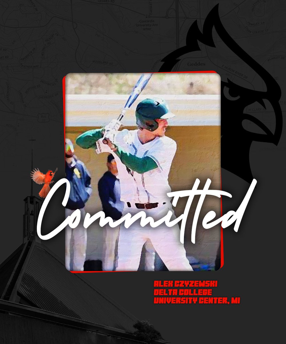 The #DiamondCards are excited to announce the commitment of Alex Czyzewski from Delta College. Welcome to the Cardinal family!