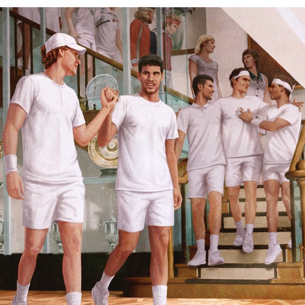 Andy Murray has been criticised by the Right Wing Media for saying this Wimbledon advertisement is bad. It features 5 male tennis stars in the foreground and the women hidden in the back. If you agree with Andy that this advert is horrible give this a RT Shame on Wimbledon