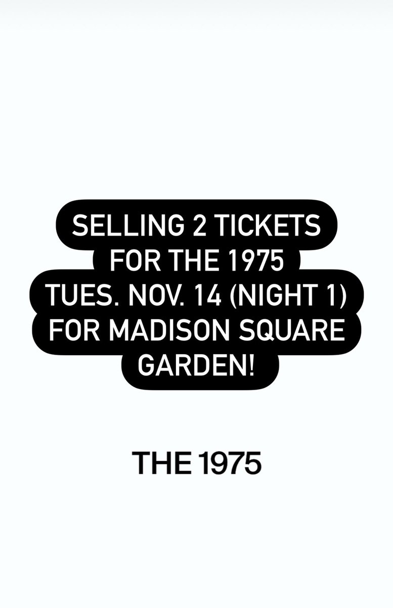 maceykateee's tweet photo. #The1975 #The1975Tickets @the1975 https://t.co/MHcDezX1ZJ