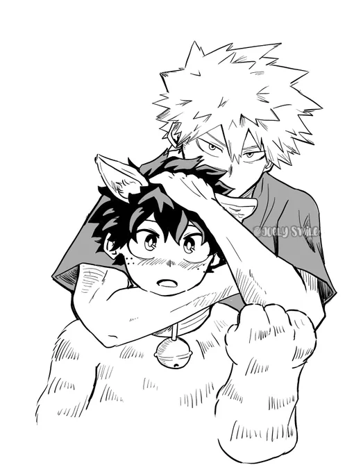 •mine•
💥🐱
Quick sketch for today🧡💚
#bkdk #bakudeku #ktdk #勝デク 