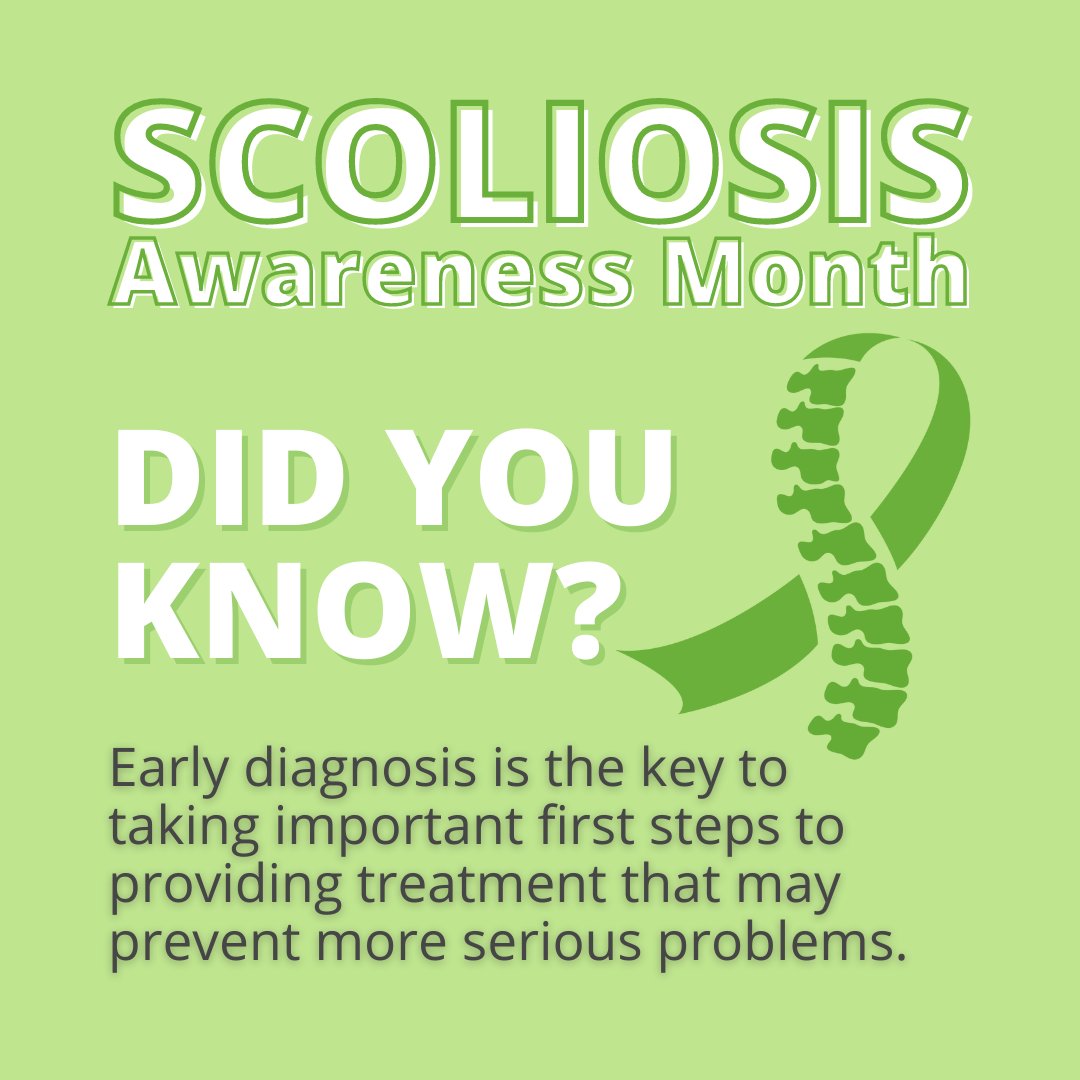 CollierOandP's tweet photo. Scoliosis screening for early detection should be done at least twice for females age 10 and 12, and at least once for males at age 13 or 14. Check out these great videos if you have questions! #scoliosisawarenessmonth #scoliosishelp https://t.co/PQnjnZLKU4 https://t.co/SicDcCiDrX