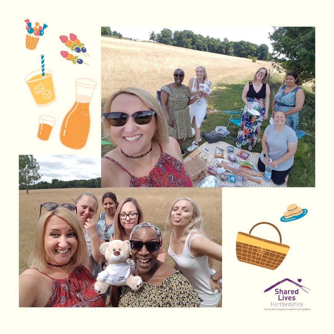 Did you know July is #NationalPicnicMonth? 🍎🥪

A perfect opportunity to get out in the sunshine with some friends and family with some delicious food. 

Here's a throwback to last summer when the Shared Lives Hertfordshire team went on their <a href="/HertsACS/">Adult Care Services</a> picnic! 😊

#BetterShared